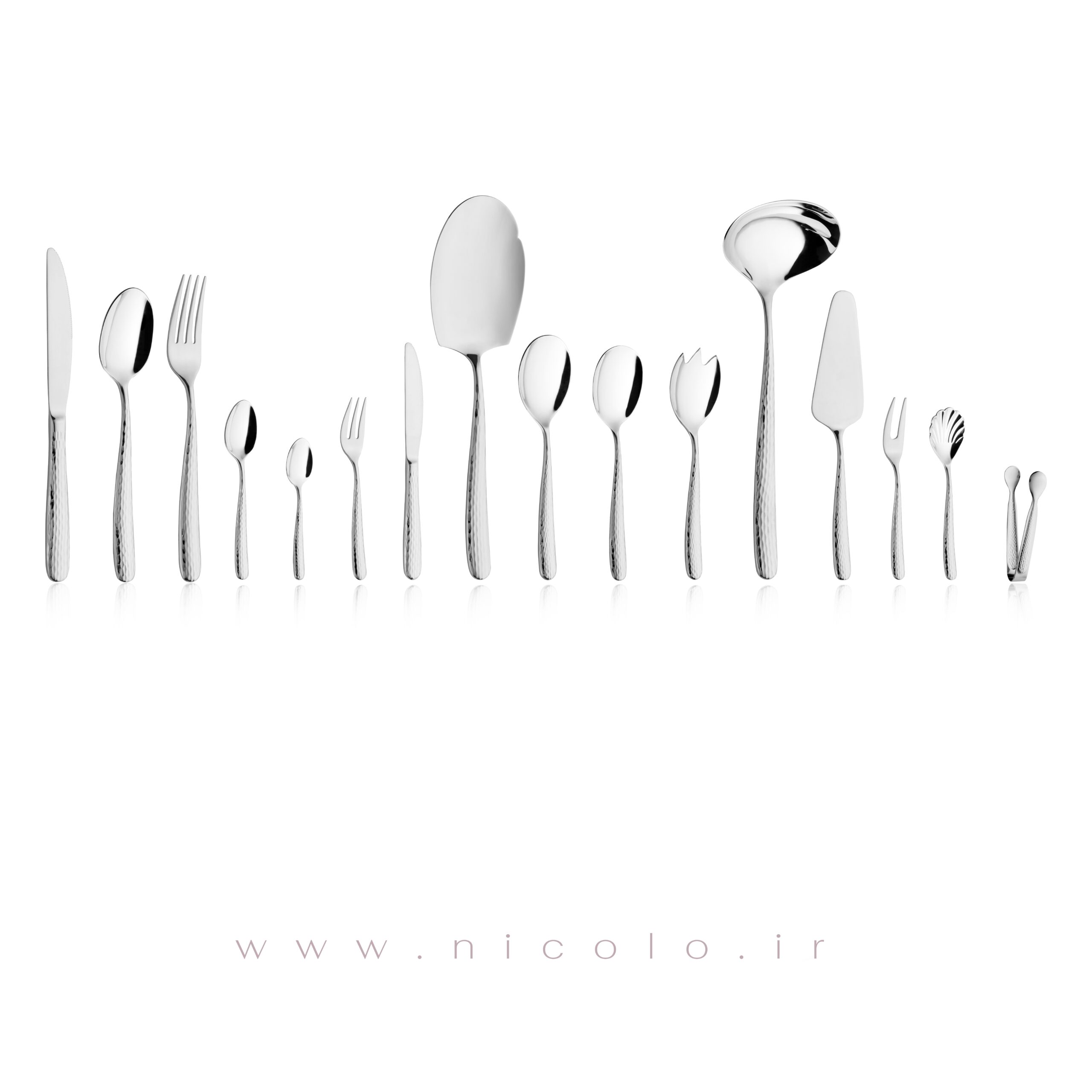 سرویس قاشق و چنگال ۹۵ پارچه نیکولو مدل برلیان