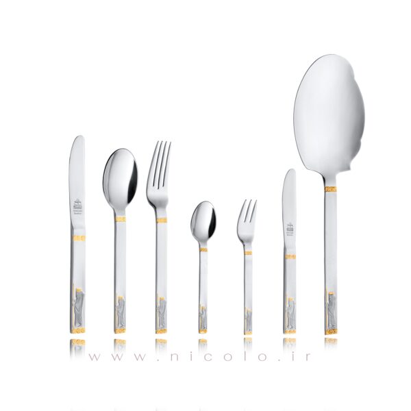 سرویس قاشق و چنگال 37 پارچه نیکولو مدل داریوش