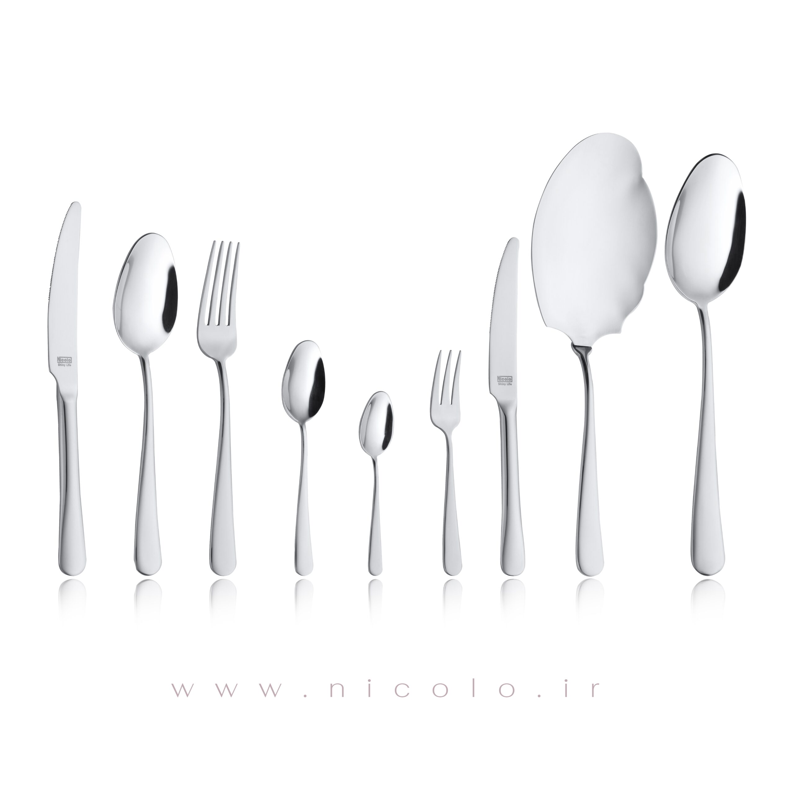 ات سرویس قاشق و چنگال ۴۴ پارچه نیکولو مدل ساندرا - تصویر 1