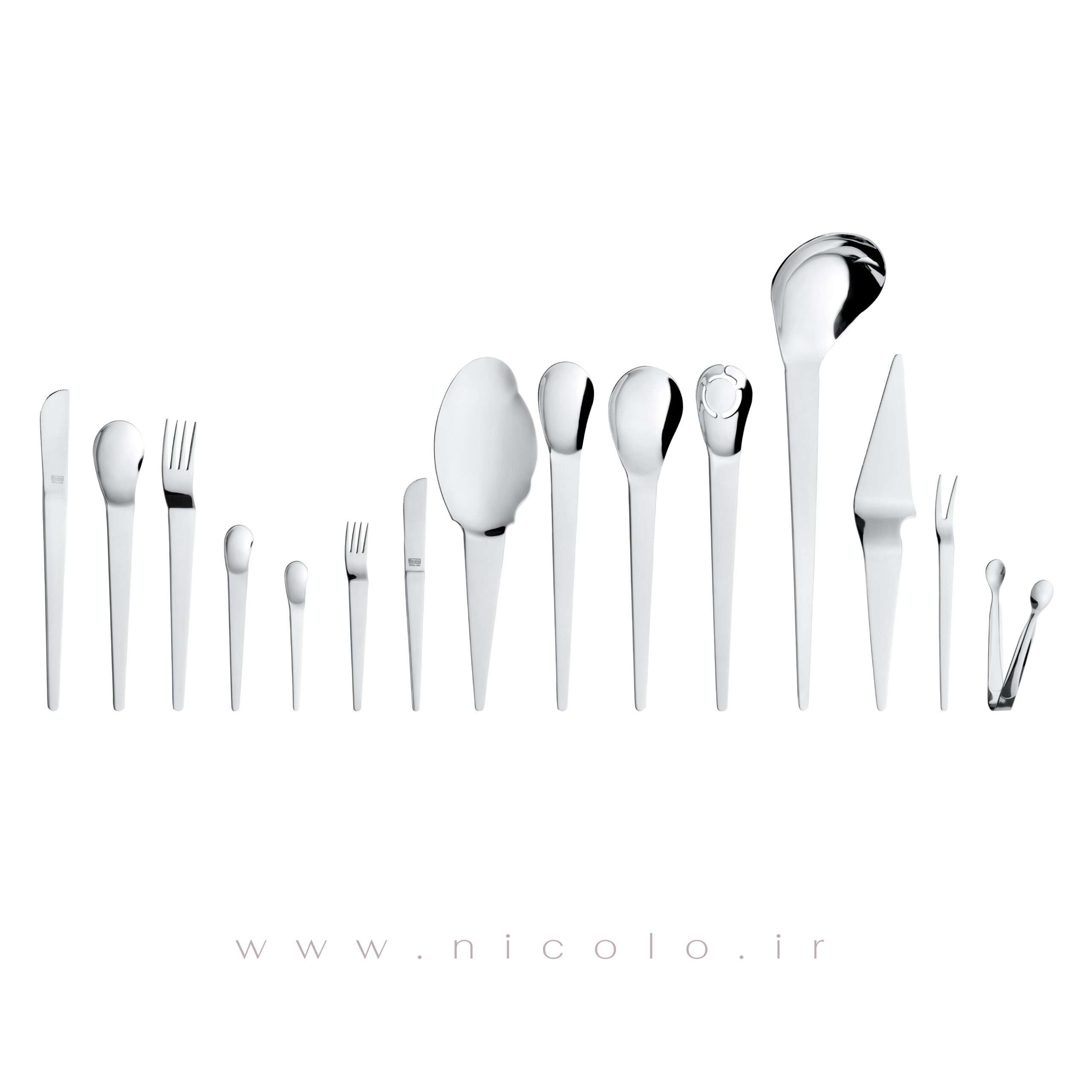 سرویس قاشق و چنگال ۹۵ پارچه نیکولو مدل پیکاسو