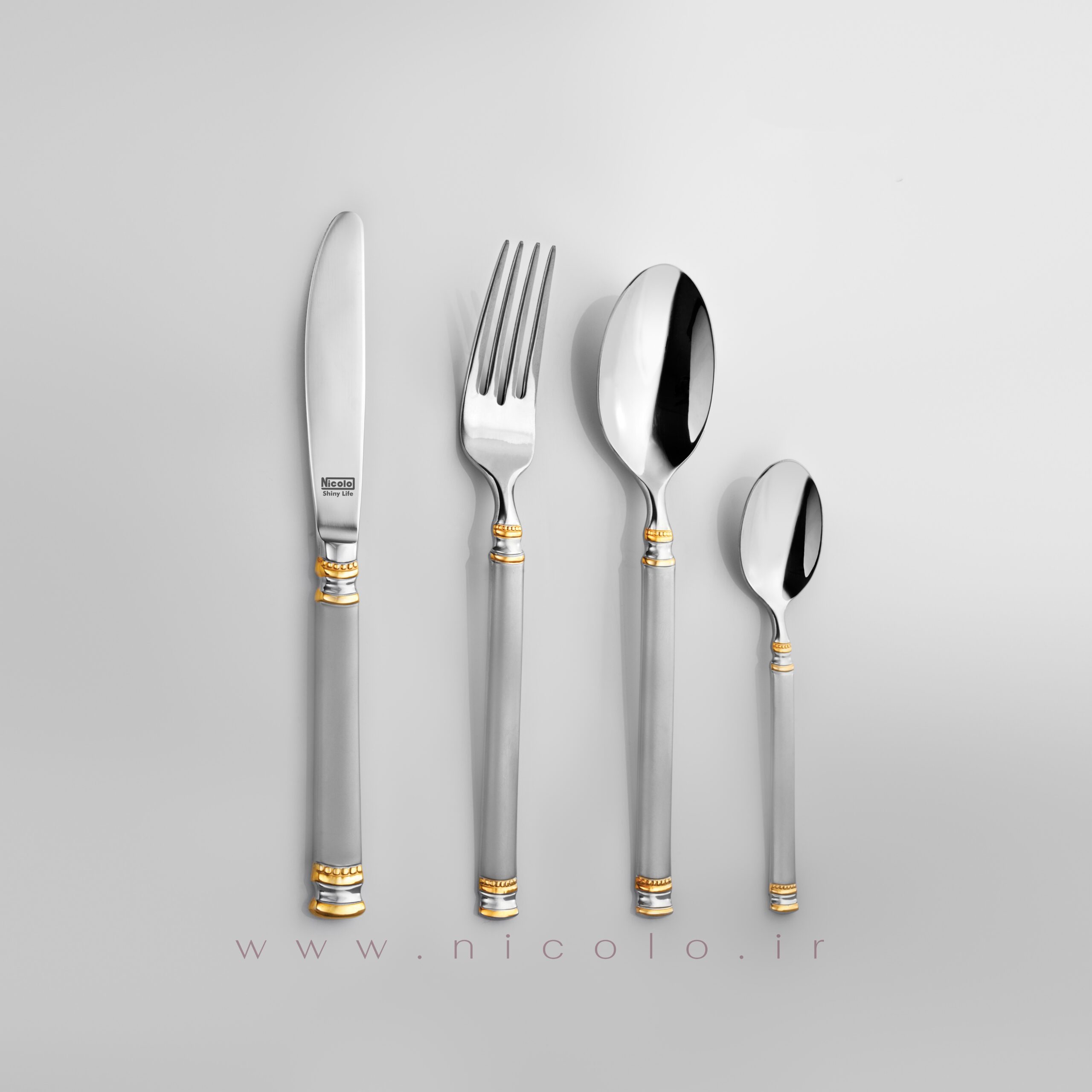 قاشق چنگال سالاد نیکولو مدل لس آنجلس