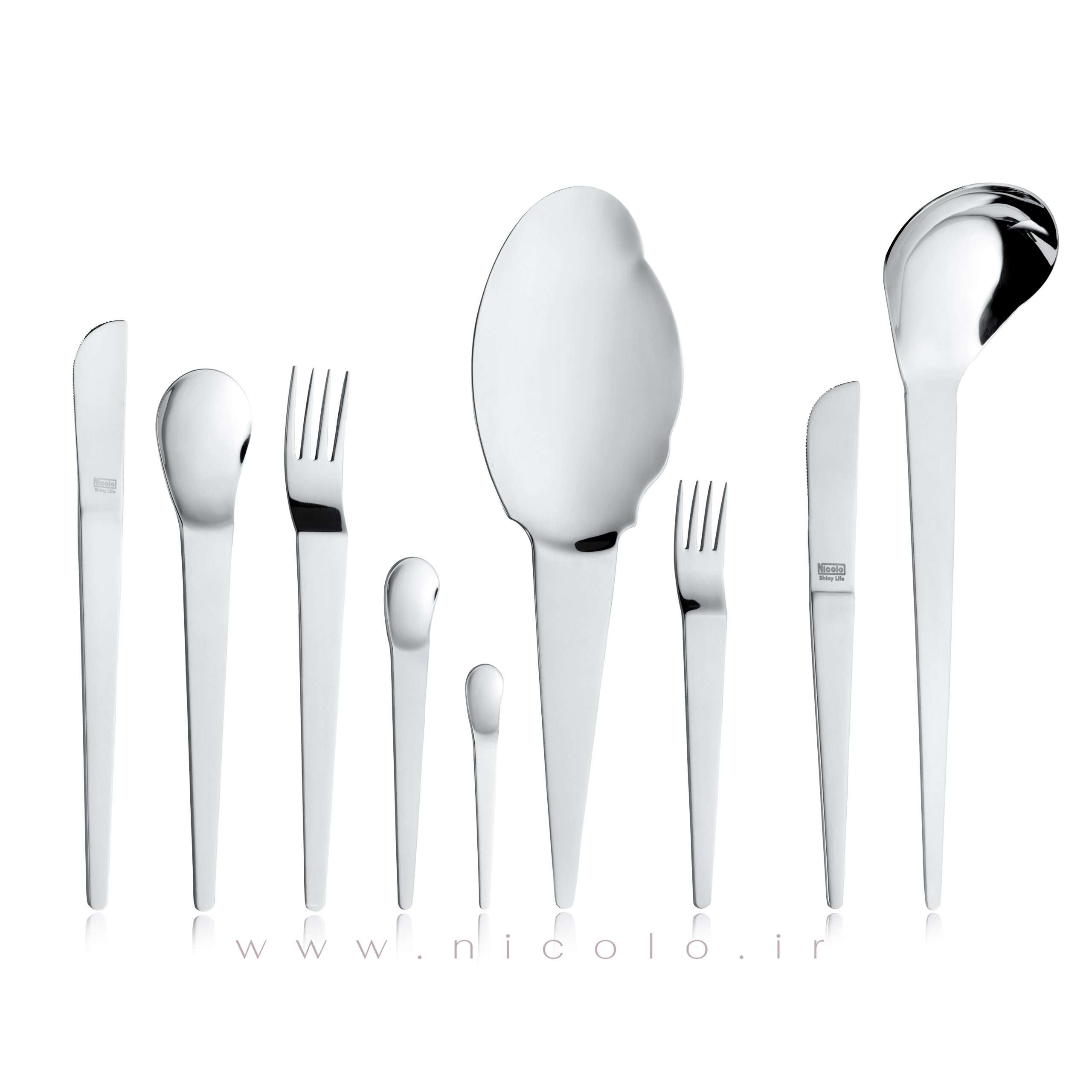 سرویس قاشق و چنگال ۴۴ پارچه نیکولو مدل پیکاسو
