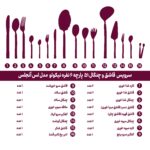 سرویس قاشق و چنگال ۵۱ پارچه نیکولو مدل لس آنجلس